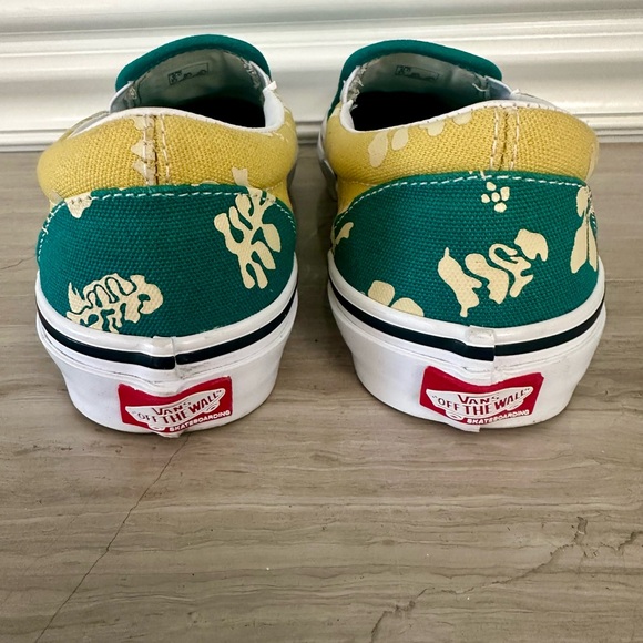 Vans Green and Yellow Slip-On Shoes - Picture 7 of 7